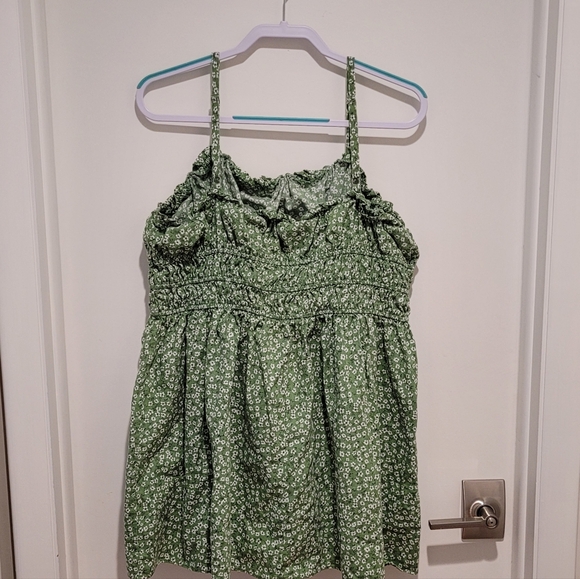 Wild Fable Green Floral Women's Spaghetti Strap Tunic Top- Size XXL - Picture 6 of 9